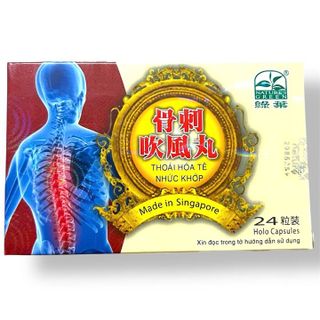 Viên uống đau nhức xương khớp Thoái hóa tê nhức khớp xuất xứ Singapore - Hộp 24 viên - Mã số 1121