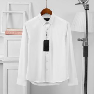 Áo sơ mi nam màu Trắng chất Cotton đẹp