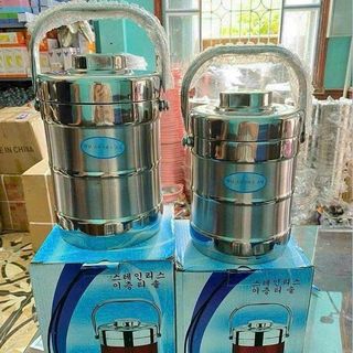 CẶP LỒNG INOX, CÀ MEN GIỮ NHIỆT 2L
