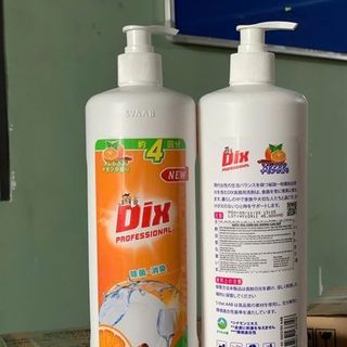 Nước Rửa Chén Dix Hương Date 3 Năm Màu Cam (Thùng 12 Chai x 900ml)
