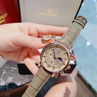 SALE BỎ MẪU ĐỒNG HỒ NAM TRUNG CẤP BATEK PHILIP DÂY DA MẶT TRÒN