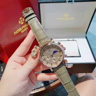 SALE BỎ MẪU ĐỒNG HỒ NAM TRUNG CẤP BATEK PHILIP DÂY DA MẶT TRÒN
