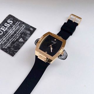 ĐỒNG HỒ NAM CAO CẤP GUET DÂY CAO SU BỌC DA ĐEN MẶT TRƠN