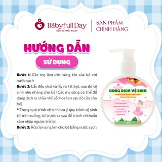 Dung dịch vệ sinh cho bé gái Babyfull Day 150ml