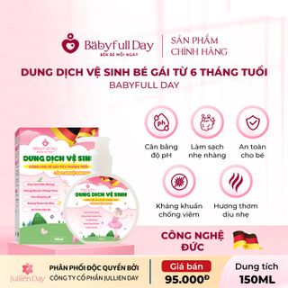 Dung dịch vệ sinh cho bé gái Babyfull Day 150ml