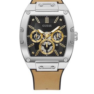 ĐỒNG HỒ NAM CAO CẤP GUET MẶT CHONOGRAP DÂY NÂU NHẠT