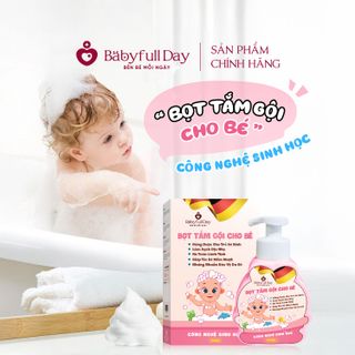 Bọt tắm gội cho bé công nghệ sinh học Babyfull Day 500ml