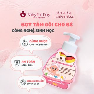 Bọt tắm gội cho bé công nghệ sinh học Babyfull Day 500ml
