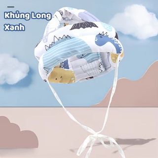 Mũ Bảo Vệ Đầu Cho Bé 100% Cotton, Tập Bò Cho Bé 5-36 Tháng Bảo Vệ Đầu An Toàn