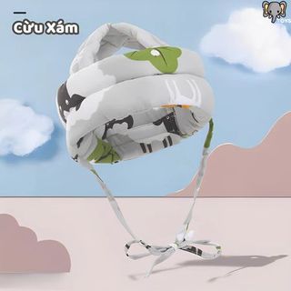 Mũ Bảo Vệ Đầu Cho Bé 100% Cotton, Tập Bò Cho Bé 5-36 Tháng Bảo Vệ Đầu An Toàn