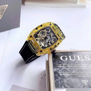 ĐỒNG HỒ NAM CAO CẤP GUET CHỮ NHẬT NIỀNG TRONG SUỐT
