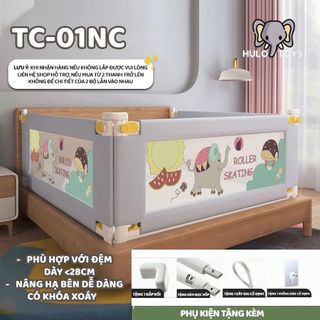 Thanh Chắn Giường Cao Cấp 2025, Thanh Chắn Giường Nâng Hạ Một Bên An Toàn Cho Bé