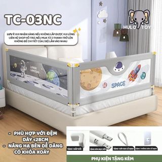 Thanh Chắn Giường Cao Cấp 2025, Thanh Chắn Giường Nâng Hạ Một Bên An Toàn Cho Bé
