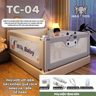 Thanh Chắn Giường Cao Cấp 2025, Thanh Chắn Giường Nâng Hạ Một Bên An Toàn Cho Bé