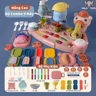 Bộ Đồ Chơi Đất Sét Nấu Ăn, Đất Nặn Tạo Hình Kích Thích Sáng Tạo, An Toàn Cho Bé