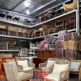Ghế sofa chân gỗ đan sợi dây dù tốt