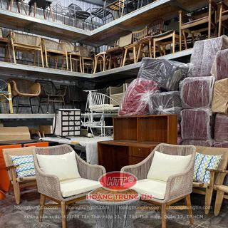 Ghế sofa chân gỗ đan sợi dây dù tốt