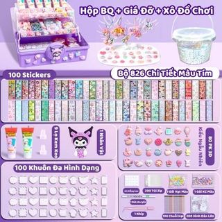 Bộ Kem Keo Dán Thẻ Goo 826 Chi Tiết, Đồ Chơi DIY, Handmade, Thủ Công, Dán Sticker