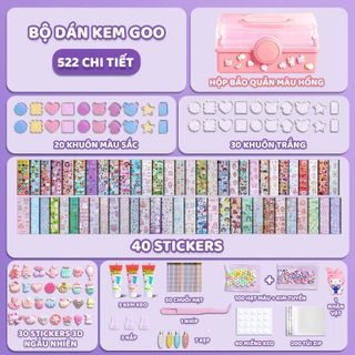 Bộ Kem Keo Dán Thẻ Goo 826 Chi Tiết, Đồ Chơi DIY, Handmade, Thủ Công, Dán Sticker