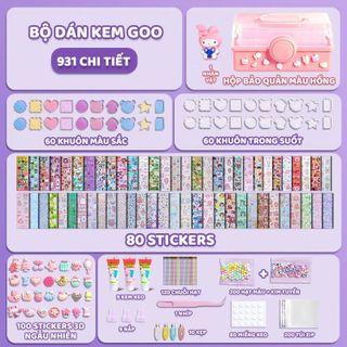 Bộ Kem Keo Dán Thẻ Goo 826 Chi Tiết, Đồ Chơi DIY, Handmade, Thủ Công, Dán Sticker