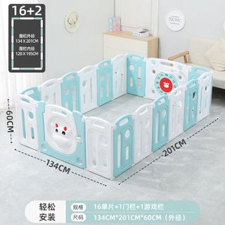 Quây Cũi Cho Bé Tặng Bóng Thảm Mẫu Mới 2025, Gấp Gọn An Toàn Cho Bé