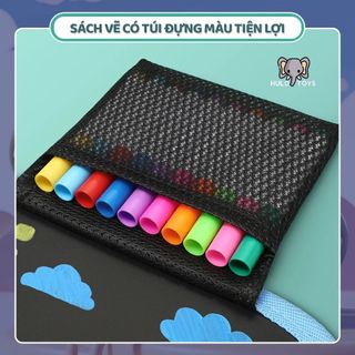Sổ Vẽ Tự Xoá Graffiti Cho Bé, Vở Vẽ Mẫu Mới Tặng Kèm Bút Và Bông Lau