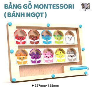 Đồ Chơi Montessori Phân Biệt Màu Sắc, Bảng Gõ Đếm Từ Tính Cho Bé, Đồ Chơi Giáo Dục Sớm