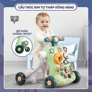 Xe Tập Đi Cho Bé 6in1, Nhiều Chức Năng Khóa Bánh An Toàn Tập Chòi Chân Cho Bé