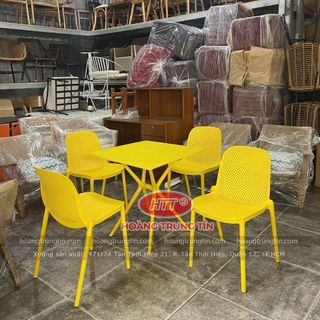 Ghế nhựa đúc cafe ngoài trời giá rẻ