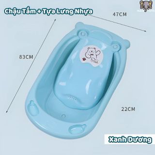 (Xả kho) Chậu Tắm Cao Cấp Cho Bé Có Van Thoát Nước, Thau Tắm Cho Bé Sơ Sinh
