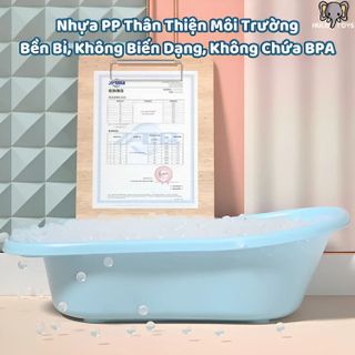 (Xả kho) Chậu Tắm Cao Cấp Cho Bé Có Van Thoát Nước, Thau Tắm Cho Bé Sơ Sinh