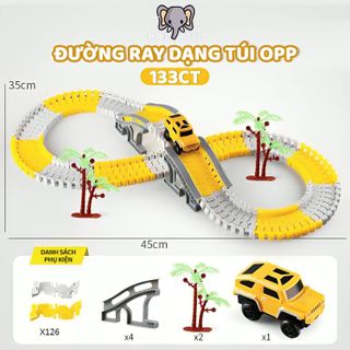 Bộ Đồ Chơi Ô Tô Đường Sắt Kỹ Thuật Điện Ô Tô Đường Sắt Lắp Ráp Đồ Chơi Trẻ Em