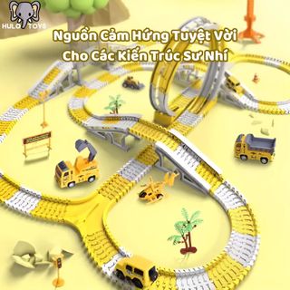 Bộ Đồ Chơi Ô Tô Đường Sắt Kỹ Thuật Điện Ô Tô Đường Sắt Lắp Ráp Đồ Chơi Trẻ Em