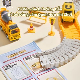 Bộ Đồ Chơi Ô Tô Đường Sắt Kỹ Thuật Điện Ô Tô Đường Sắt Lắp Ráp Đồ Chơi Trẻ Em