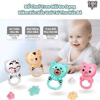 Treo Nôi Cho Bé Nhiều Màu Sắc Kèm Điều Khiển Nâng Cấp Phát Nhạc Và Ánh Sáng