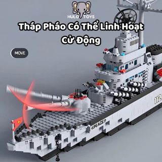 Đồ Chơi Lắp Ráp Tàu Chiến SIZE 74CM Cho Bé Từ 6 Tuổi Sáng Tạo, Xếp Hình Lớn