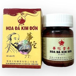 Viên uống Hoa đà kim đơn hỗ trợ đau nhức xương khớp - Hộp 60 viên - Xuất xứ Hồng Kong - Mã số 1385 giá sỉ