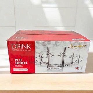 BỘ 6 LY THỦY TINH UỐNG BIA 332