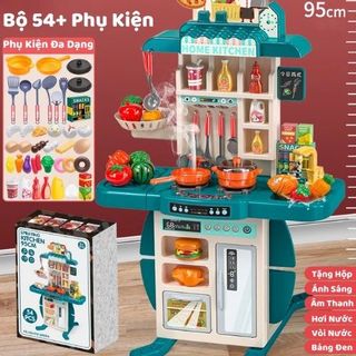 Đồ Chơi Nhà Bếp CỠ LỚN 90cm Cho Bé - Mô Phỏng Nấu Ăn Chân Thật, Hơi Nước Thật