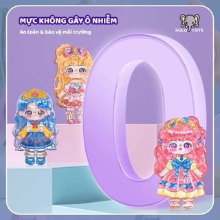 Đồ Chơi Xếp Hình Công Chúa Cho Bé, Búp Bê Từ Tính Thay Trang Phục Quần Áo Công Chúa