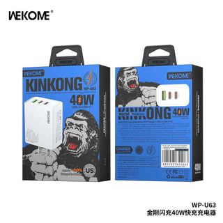 Cóc sạc WEKOME U63 - 40W - USB + 2 TYPEC
