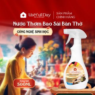 Nước Thơm Bao Sái Bàn Thờ Công Nghệ Sinh Học Usefull Day 500ml