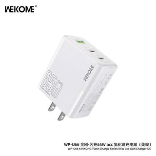 Cóc sạc WEKOME U66 - 65W - USB + 2 TYPEC