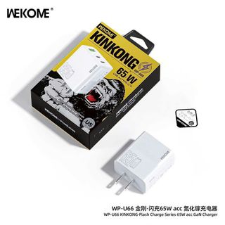 Cóc sạc WEKOME U66 - 65W - USB + 2 TYPEC