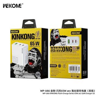 Cóc sạc WEKOME U66 - 65W - USB + 2 TYPEC