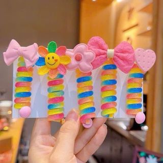 Dây buộc tóc cầu vồng đáng yêu cho bé