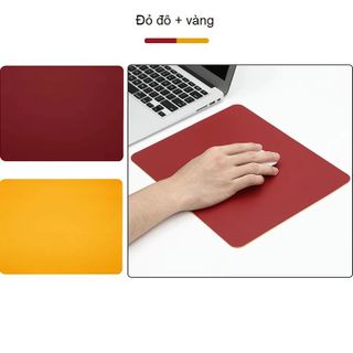 Lót Chuột Da Cao Cấp 2 Mặt | Kích Thước 25x21cm | Êm Tay – Sang Trọng – Bền Đẹp