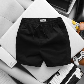 Quần Short Nam Kaki Dày Cạp Chun Form Suông Dáng Trên Gối Vải Mềm Mại
