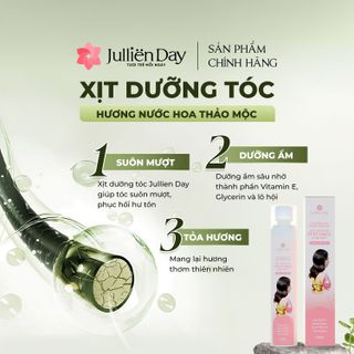 Xịt dưỡng tóc hương nước hoa Jullien Day - Hương thảo mộc 150ml