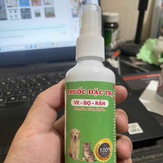 Chai xịt ve, bọ, rận cho cho mèo an toàn hiệu quả cao tặng gói trộn thức ăn trị vẹ bọ